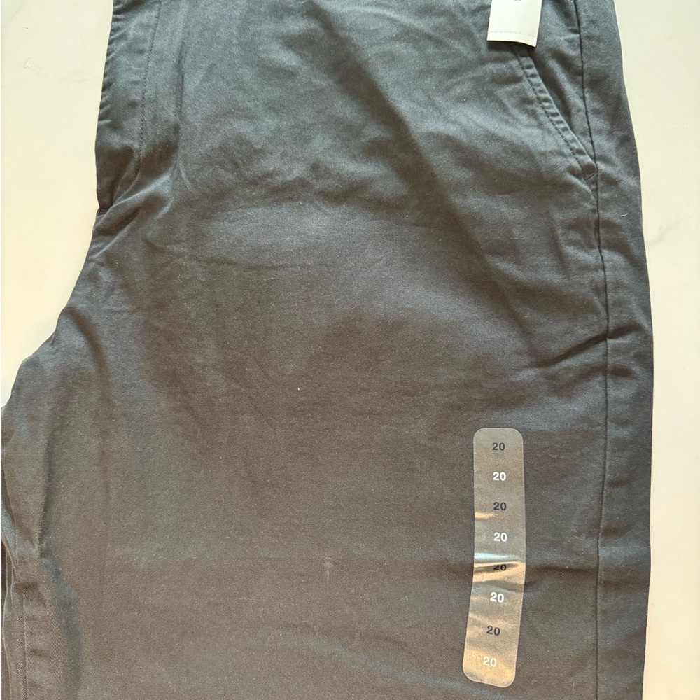 GAP Gray Chino Pants Flat Front Cotton Blend